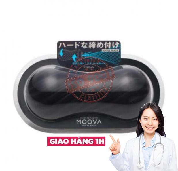  Sỉ Âm đạo giả lõi chuyển động xoắn ốc - Tenga Moova Rocky Black  loại tốt 