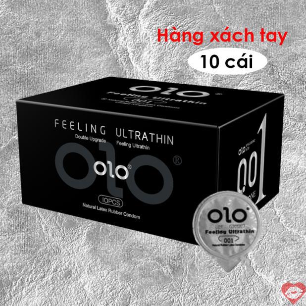  Thông tin Bao cao su OLO 0.01 Đen - Siêu mỏng hương vani - Hộp 10 cái  chính hãng 