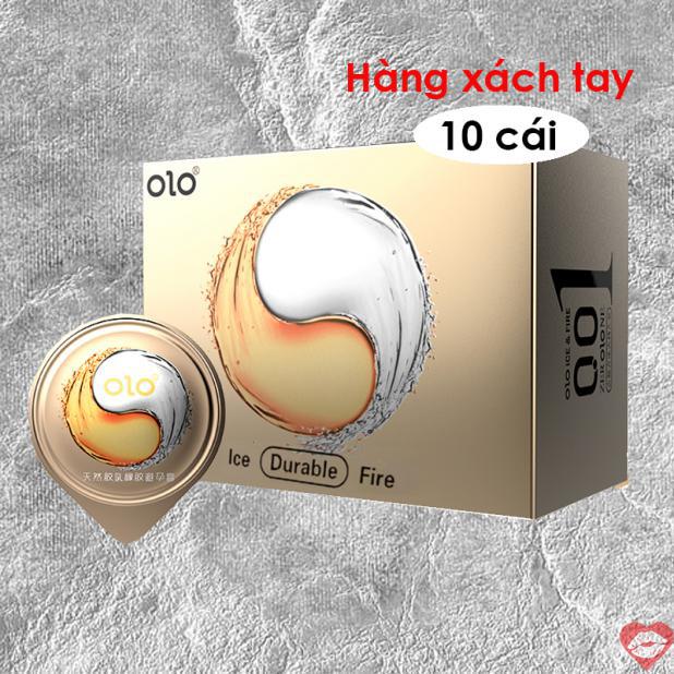  Giá sỉ Bao cao su OLO 0.01 Lửa Băng - Siêu mỏng kéo dài thời gian - Hộp 10 cái giá rẻ 