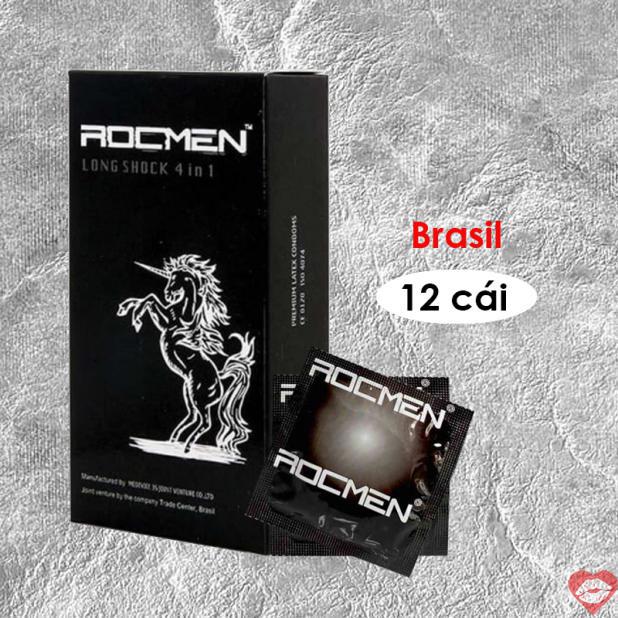  Bán Bao cao su Rocmen Long Shock - Kéo dài thời gian - Hộp 12 cái  mới nhất 