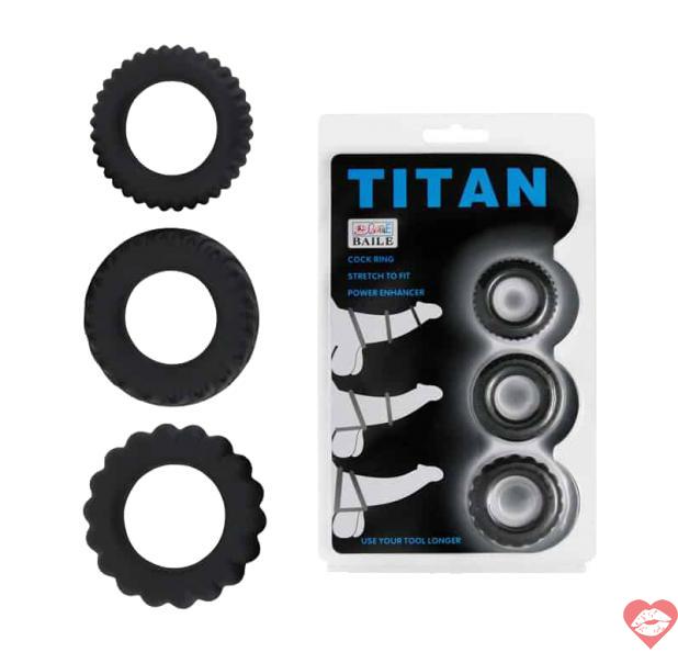 Bộ 3 vòng Titan tình yêu đeo dương vật chống xuất tinh sớm chất liệu silicon y tế 