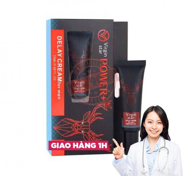  Giá sỉ Gel bôi Virgin Star Power+ Delay Cream - Chống xuất tinh sớm - Chai 20ml  chính hãng 