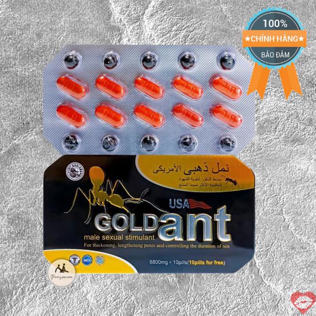 Đánh giá Gold Ant USA chính hãng cường dương kéo dài thời gian - Kiến Vàng Đen Tây Tạng tốt nhất 