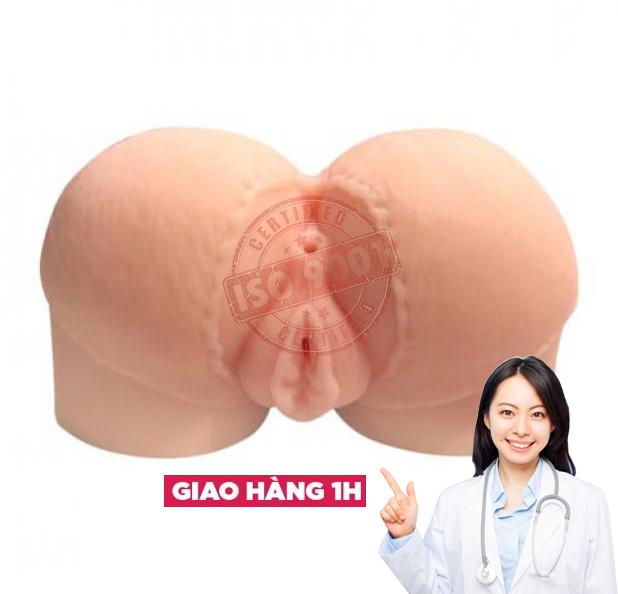  Bảng giá Mông giả có nơ kèm âm đạo & hậu môn silicon trần mềm mịn - Sex Dolls Long Love 1.2kg giá rẻ 