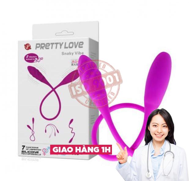 Đánh giá Trứng rung 2 đầu 7 chế độ rung dùng sạc - Pretty Love Snaky Vibe  chính hãng 