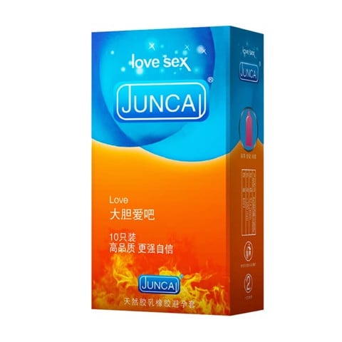 Bao cao su Juncai Love - Siêu mỏng truyền nhiệt nhanh - Hộp 10 cái