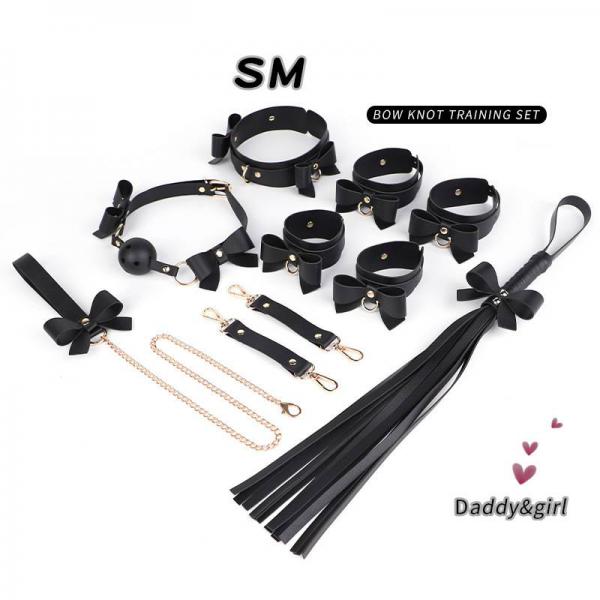 Bộ dụng cụ bạo dâm 5 món đính nơ siêu đẹp dễ thương