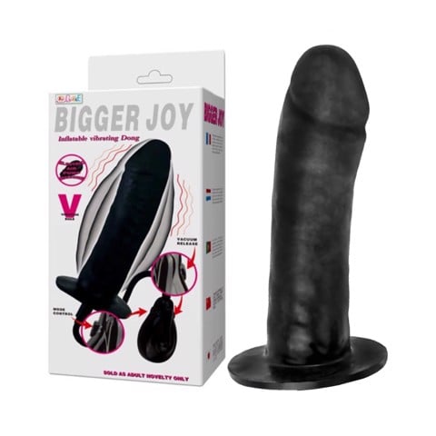 Dương vật giả bơm hơi tự động thay đổi kích thước rung mạnh pin - Baile Bigger Joy