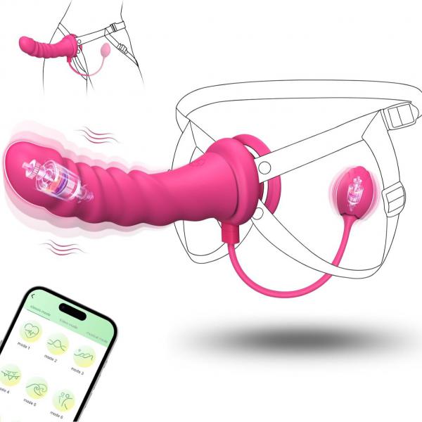 Dương Vật Giả Có Dây Đeo Rung Điều Khiển Qua App Love Spouse Cho Les