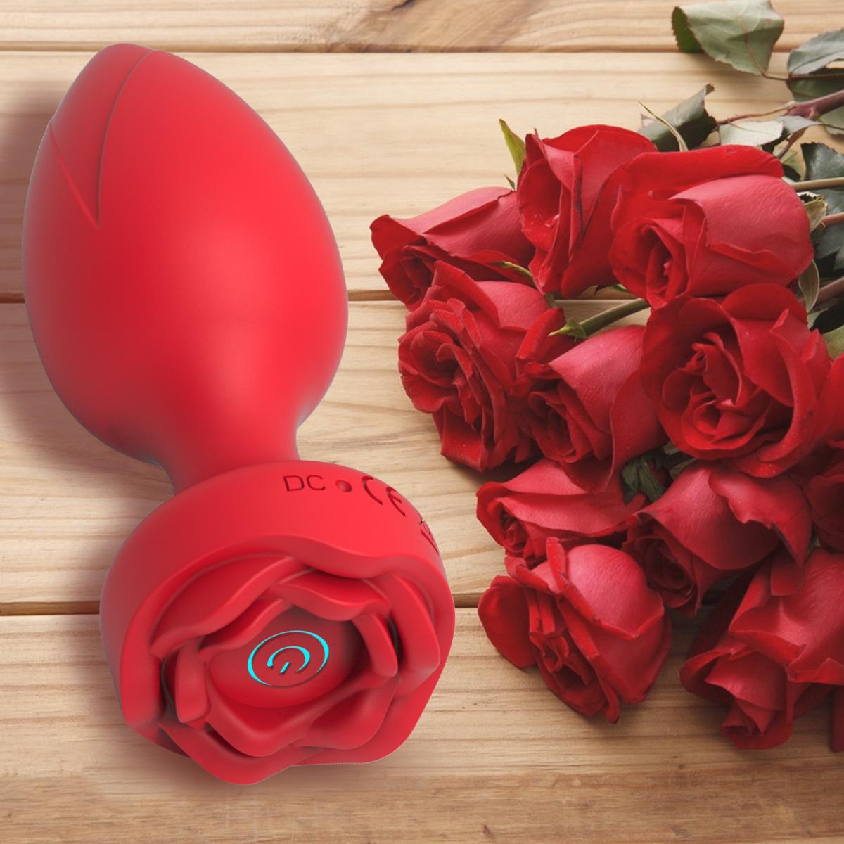 Phích Cắm Hậu Môn Hoa Hồng Rung Độc Đáo Điều Khiển Từ Xa