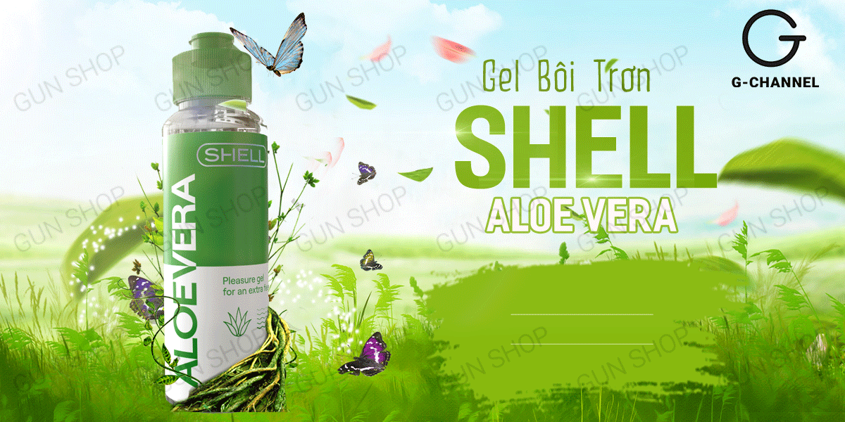 Gel bôi trơn lô hội Shell Aloe Vera 100ml dưỡng ẩm mềm mượt