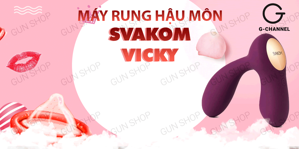 Máy rung hậu môn Svakom Vicky 35 tần số, sạc điện tiện lợi, cực đã