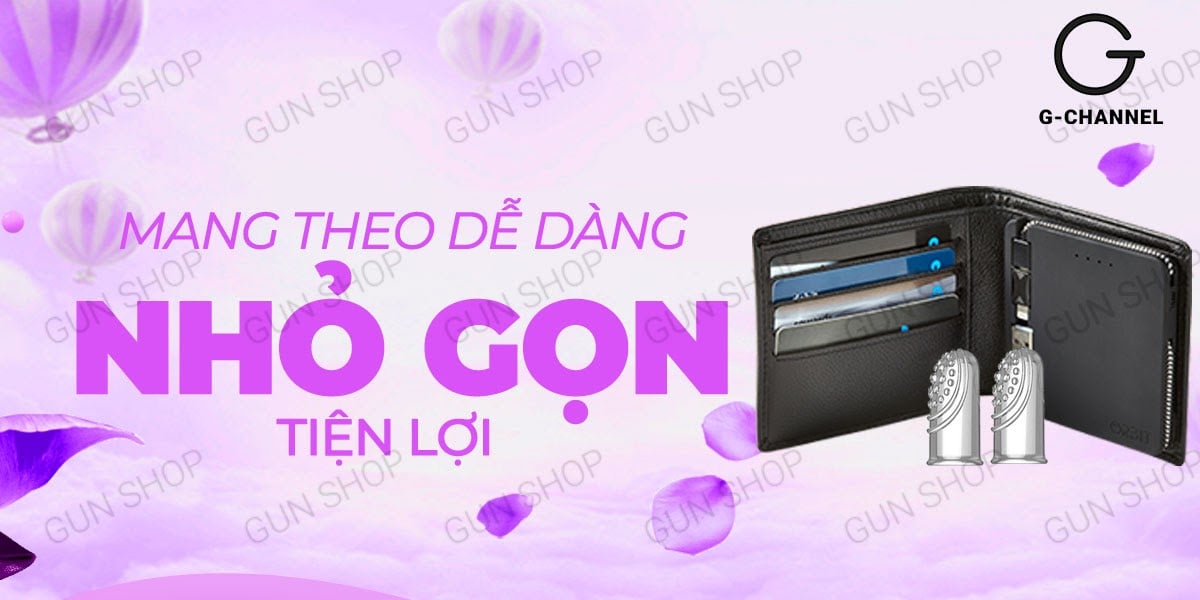Bao cao su 2 ngón Aichao gân gai, siêu kích thích, hộp 2 cái