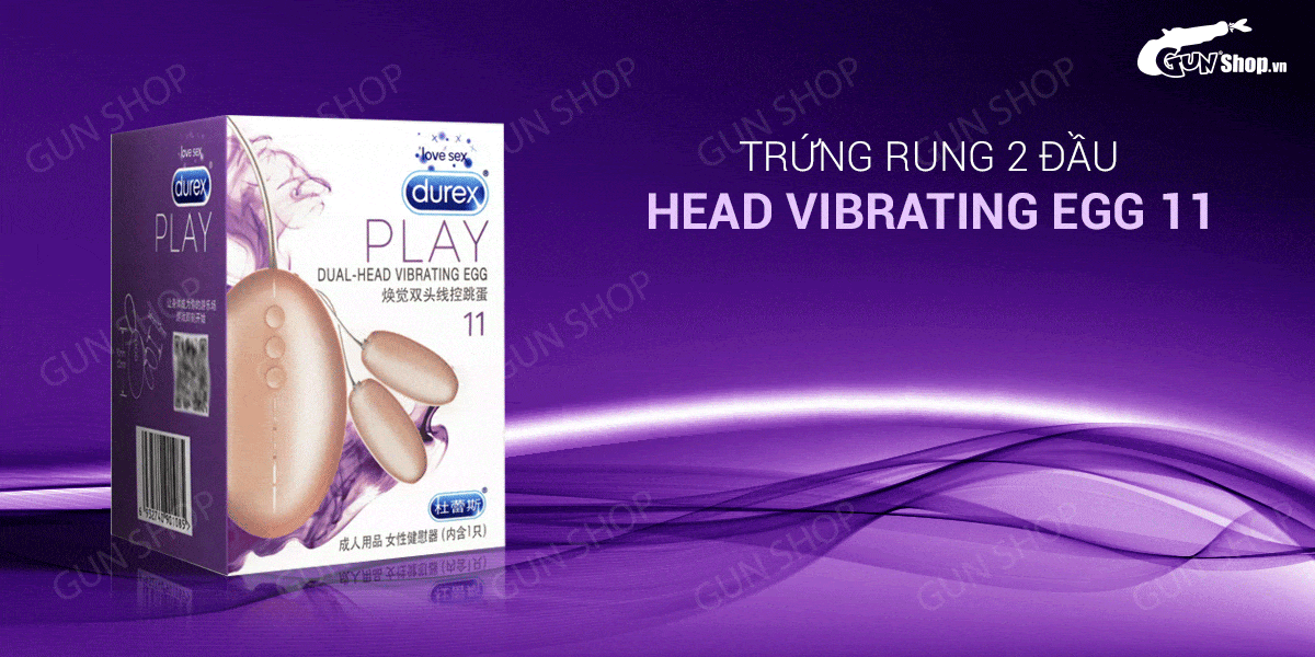 Shop bán Trứng rung 2 đầu 12 chế độ rung - Durex Play Dual - Head Vibrating Egg 11  hàng mới về