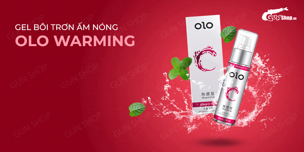 Gel bôi trơn ấm nóng OLO Warming 60ml tự nhiên mượt mà