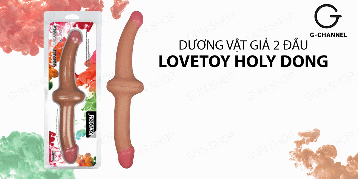 Lovetoy Holy Dong 12.5 Đa Chiều Rung Uốn Cong Dương Vật Giả 2 Đầu