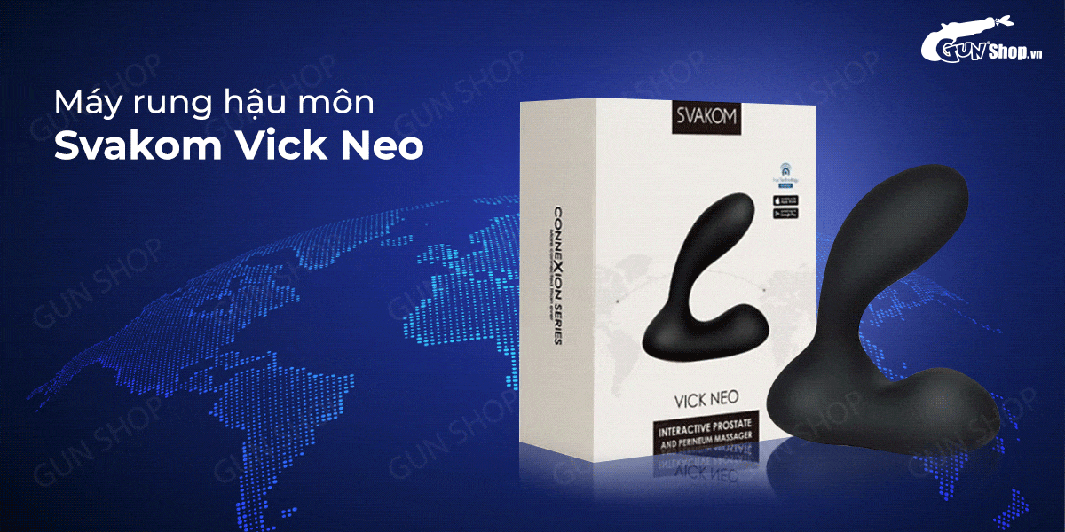 Nơi bán Dụng cụ kích thích hậu môn Svakom Vick 7 chế độ máy trứng rung cao cấp nhập khẩu