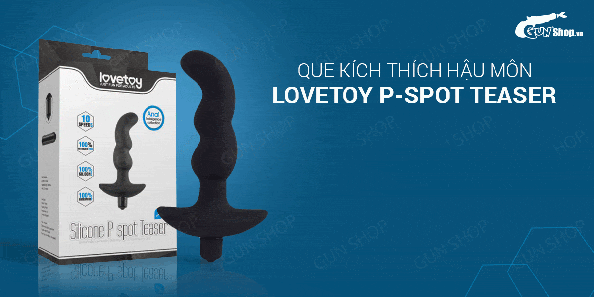 Review Que rung kích thích hậu môn 10 chế độ rung dùng pin - Lovetoy P-Spot Teaser  giá tốt
