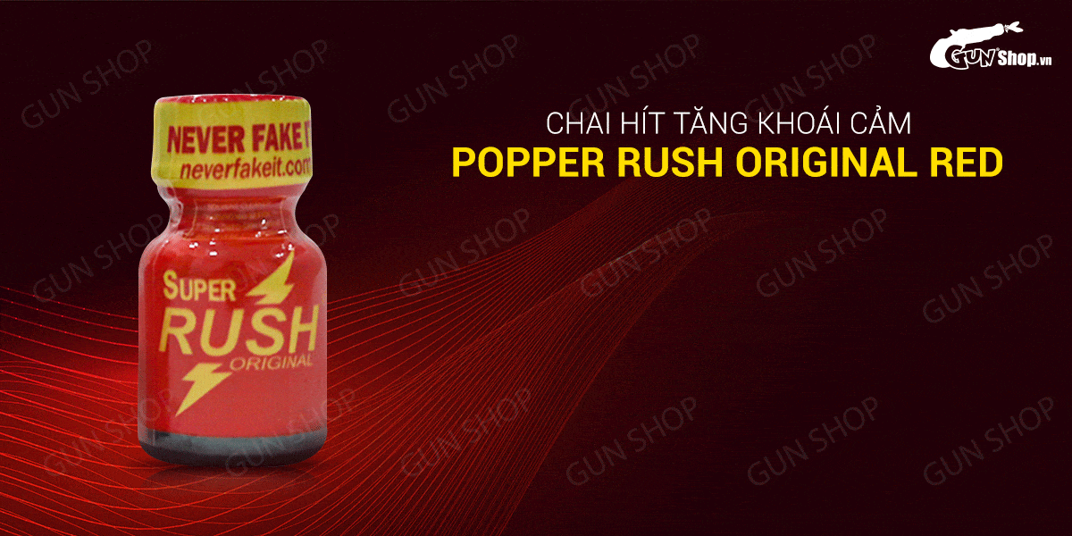Kho sỉ Popper Super Rush Original Red 10ml chính hãng Mỹ USA PWD nhập khẩu