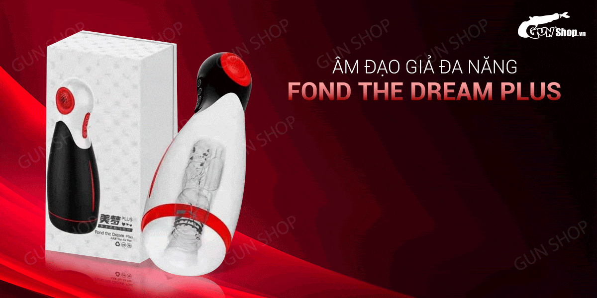Âm đạo giả rung đa năng kèm tai nghe sạc Fond The Dream Plus
