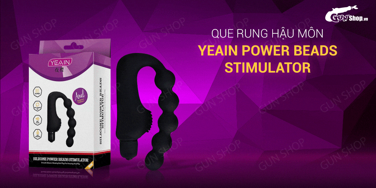 So sánh Que rung kích thích hậu môn nhiều chế độ rung dùng pin - Yeain Power Beads Stimulator  cao cấp