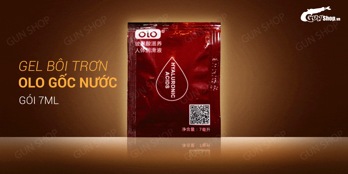 Gel bôi trơn OLO 7ml gốc nước không mùi tăng khoái cảm