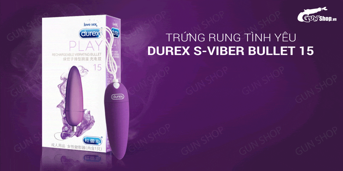 Nhập sỉ Trứng rung tình yêu Durex S-Viber Bullet 15  tốt nhất