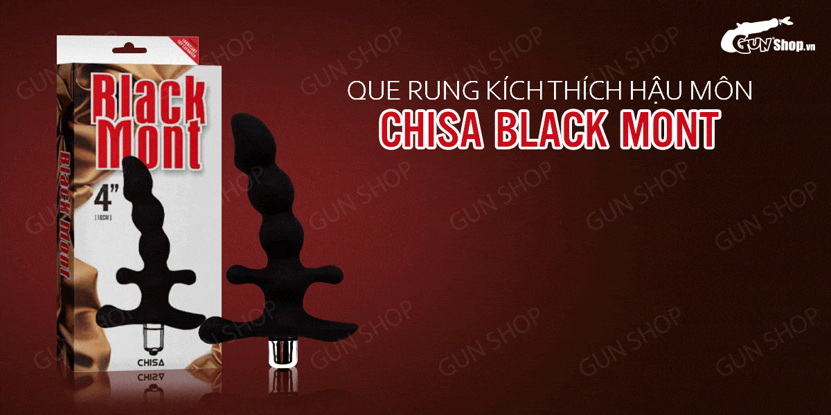 Shop bán Que rung kích thích hậu môn dùng pin - Chisa Black Mont giá sỉ