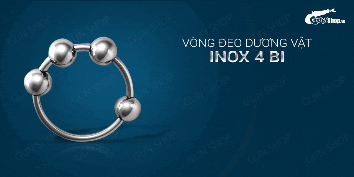 Vòng inox 4 bi tăng khoái cảm nam giới, siêu bền giá tốt