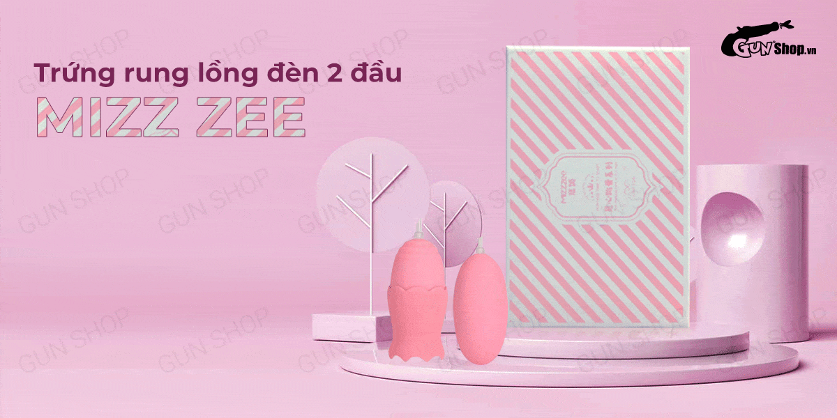 Bảng giá Trứng rung lồng đèn 2 đầu kèm lưỡi liếm dùng sạc - Mizz Zee  giá tốt