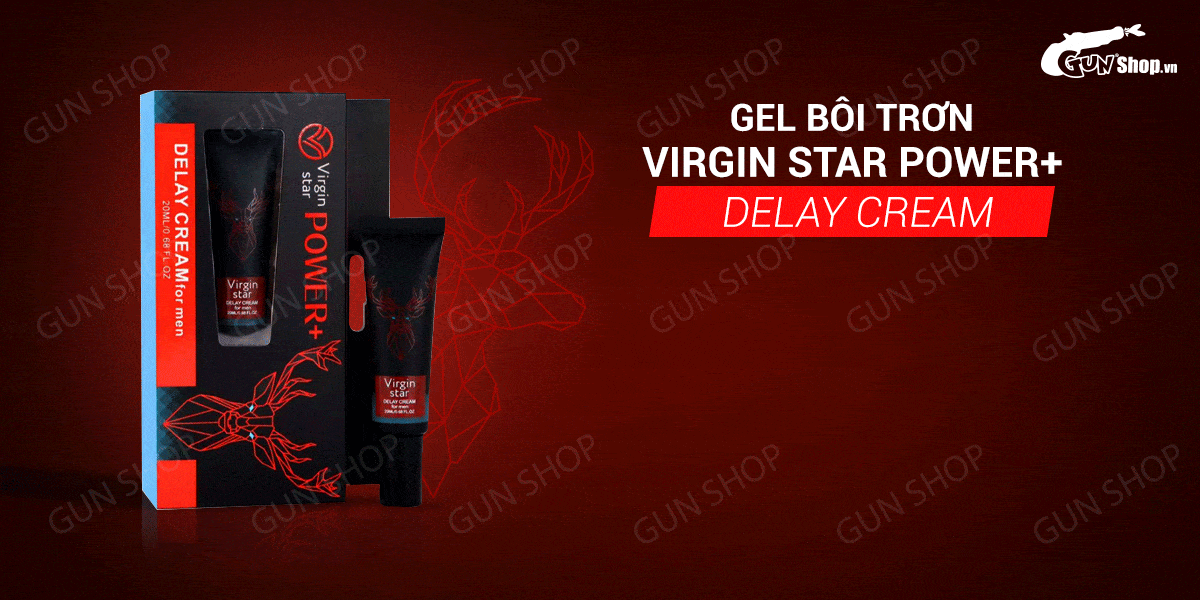 Giá sỉ Gel bôi Virgin Star Power+ Delay Cream - Chống xuất tinh sớm - Chai 20ml  chính hãng