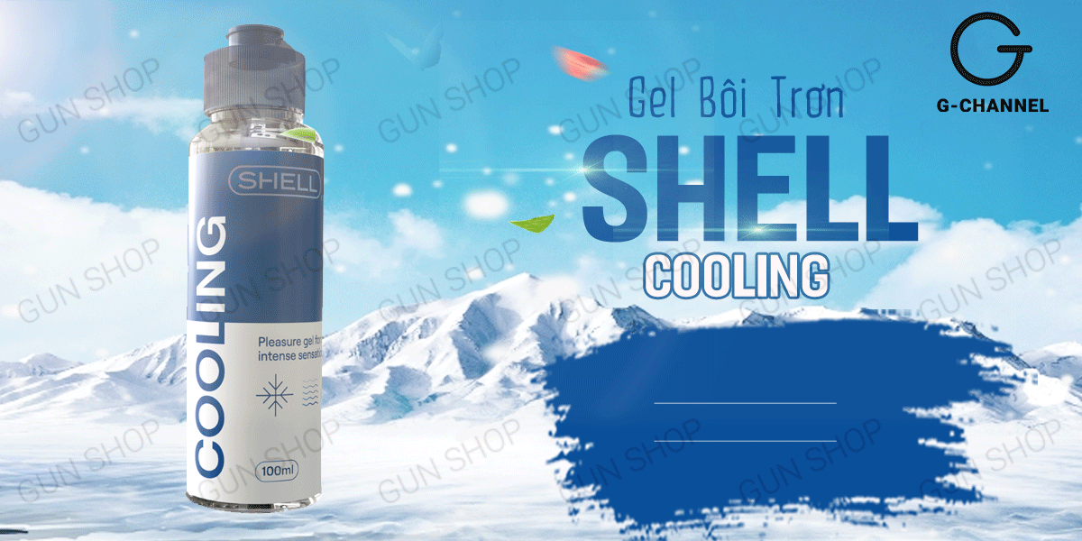 Gel bôi trơn mát lạnh Shell Cooling chai 100ml tăng khoái cảm