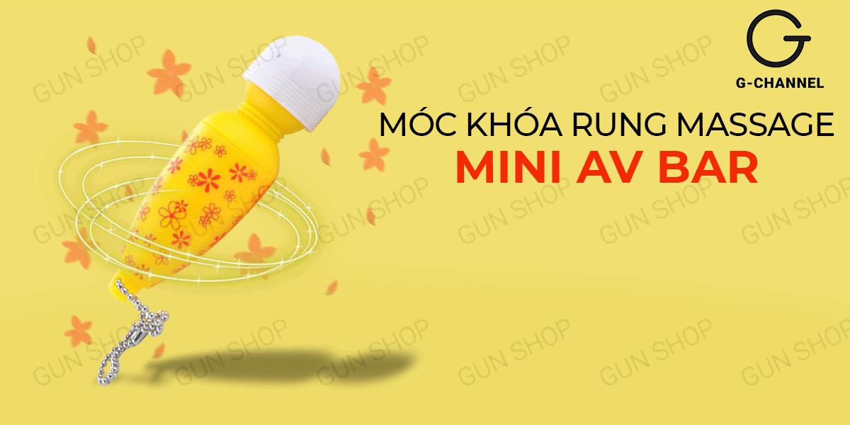 Móc khóa rung Mini Av Bar kích thích thư giãn, quà tặng ý nghĩa