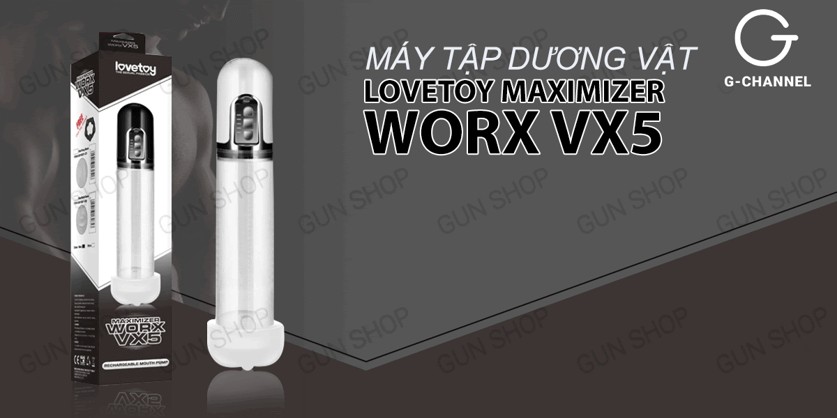 Máy tập tăng kích thước tự động Lovetoy Maximizer Worx VX5 cao cấp