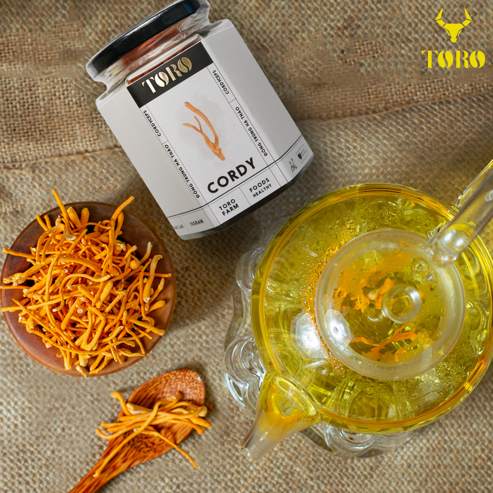 Bán Đông trùng hạ thảo Toro - Sấy thăng hoa nguyên sợi cải thiện chức năng sinh lý - Hũ 10g  chính hãng