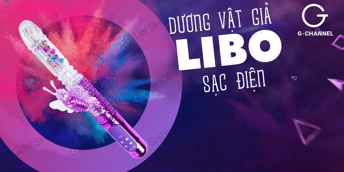 Shop bán Dương vật giả có cánh bướm ngoài 8 tần số rung sạc điện - Libo  loại tốt