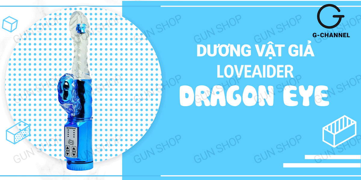 Dương vật giả rung xoay đa chế độ Loveaider Dragon Eye pin bền
