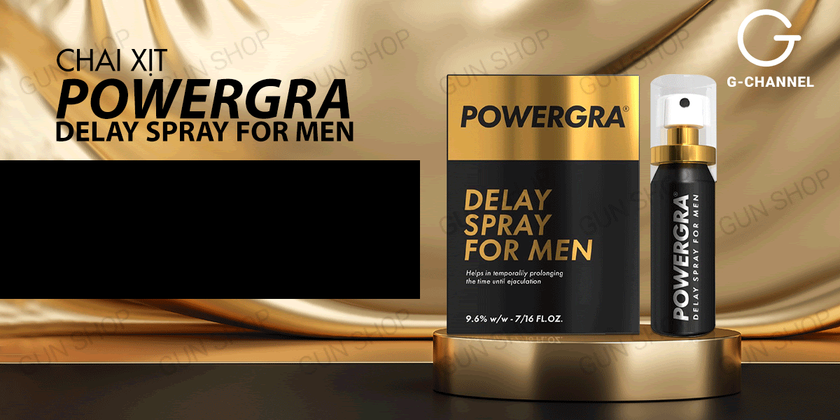 Đánh giá Chai xịt Mỹ Powergra Delay Spray For Men - Kéo dài thời gian - Chai 13ml  loại tốt