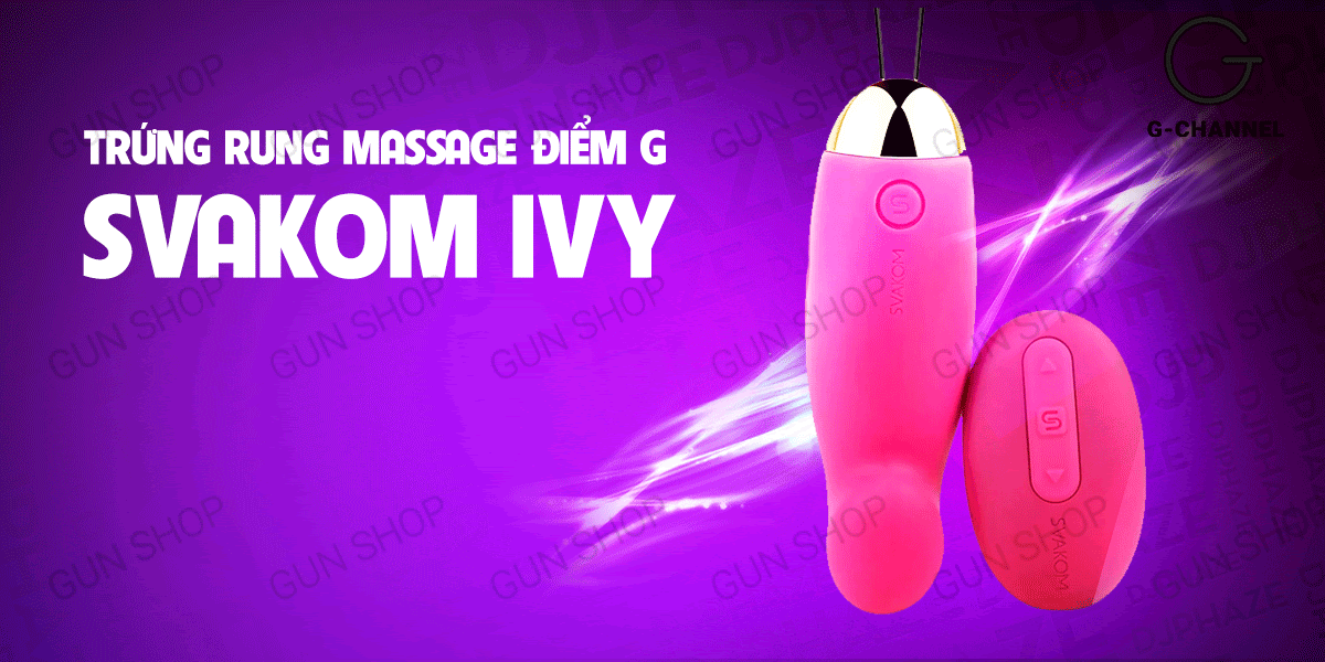 Trứng rung Svakom Ivy 26 tần số điểm G điều khiển từ xa sạc điện