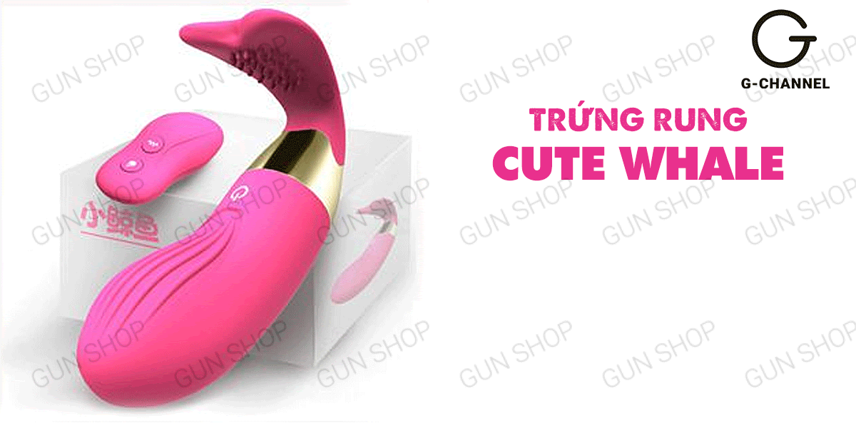 Trứng rung phát nhiệt Cute Whale sạc điện, kích thích cực đỉnh