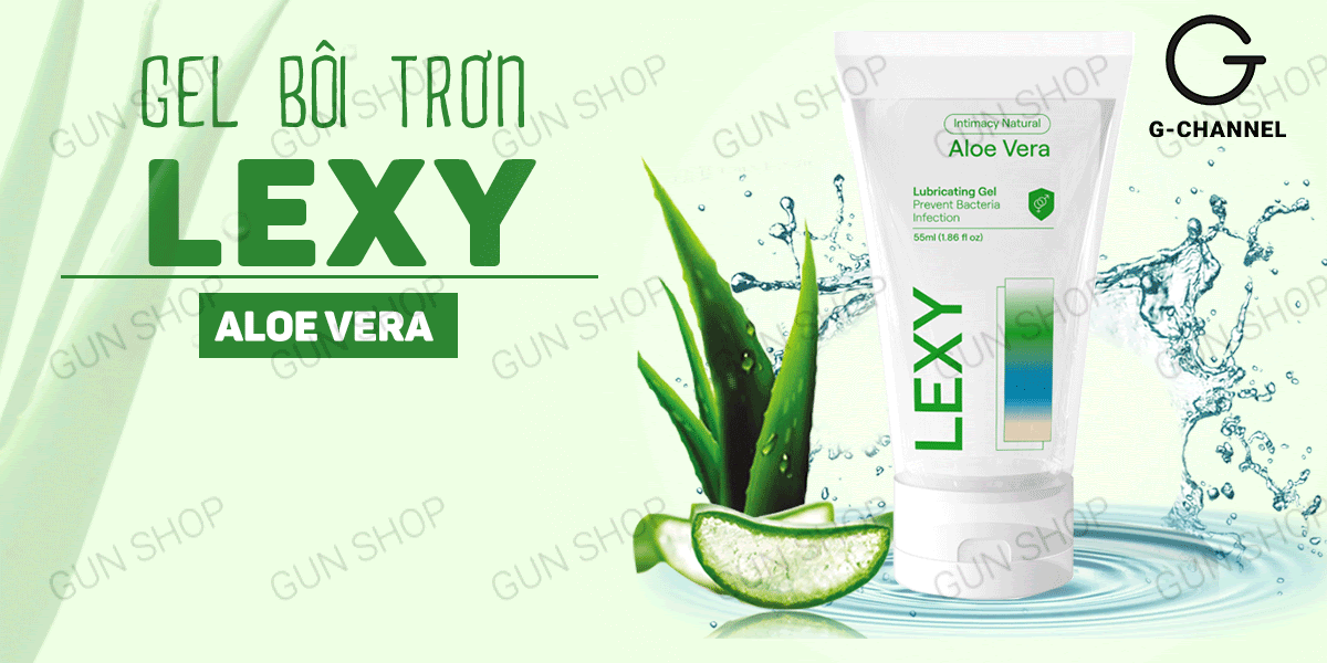 Đánh giá Gel bôi trơn tinh chất lô hội - Lexy Aloe - Chai 55ml  loại tốt