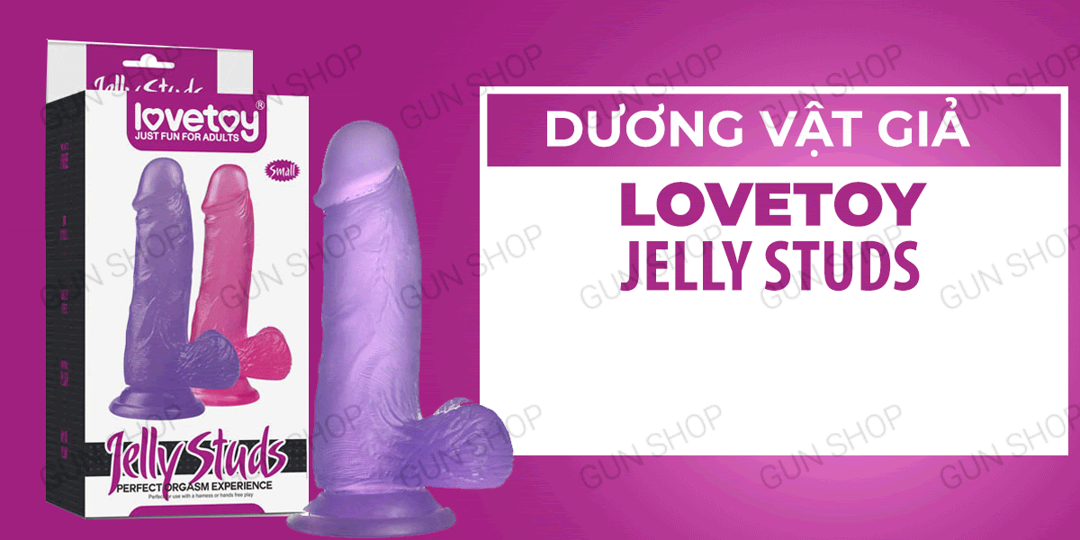 Lovetoy Jelly Studs dương vật giả dính tường siêu mềm, dễ dùng