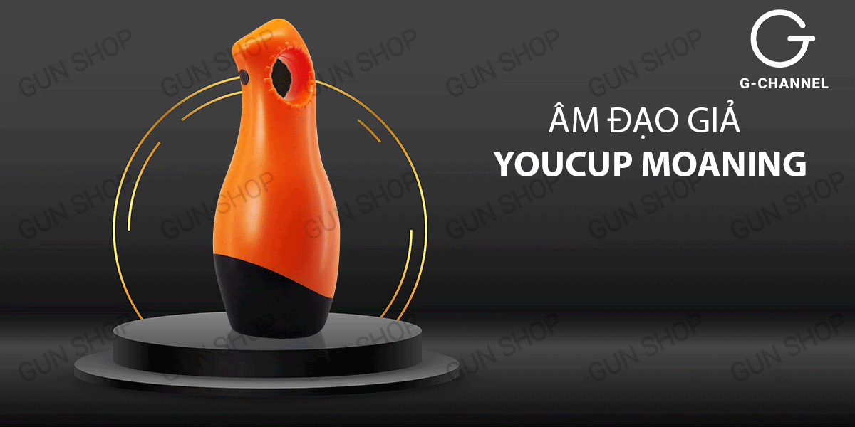 Âm đạo giả Youcups 12 chế độ rung kèm âm thanh thật cho nam