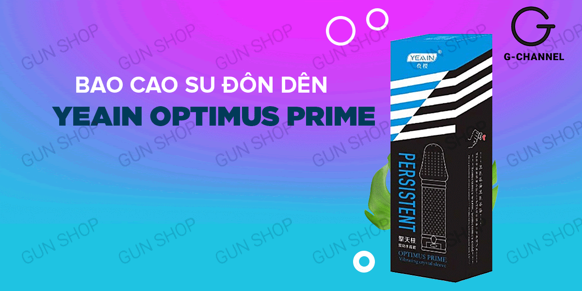 Bao cao su đôn dên rung Yeain Optimus Prime tăng kích thước, hưng phấn
