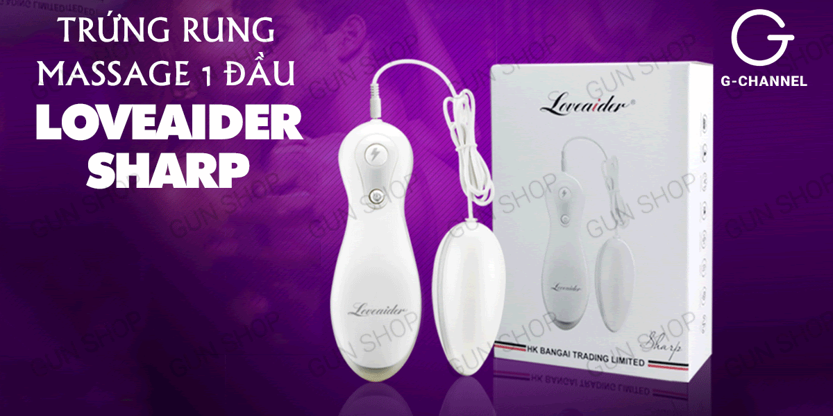 Trứng rung massage Loveaider Sharp sạc tiện lợi kích thích