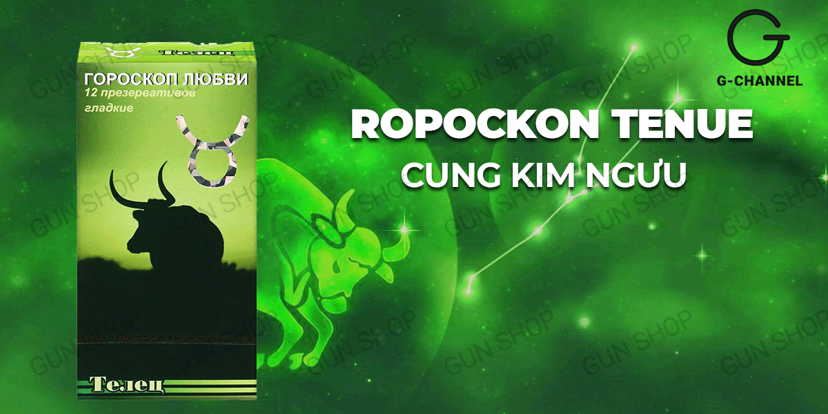 Bao cao su Ropockon kim ngưu mỏng 0.03mm hương dâu, hộp 12 cái