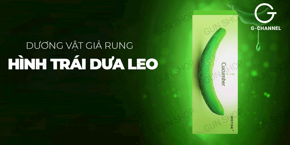 Wistone Dương vật giả dưa leo đa chế độ rung sạc tiện lợi
