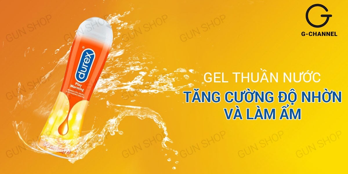 Gel bôi trơn Durex Warming 100ml tăng khoái cảm, nóng ấm sâu