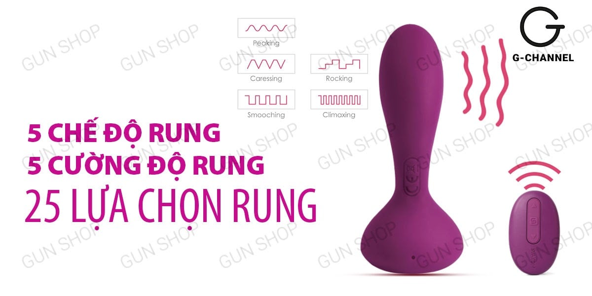 Trứng rung Svacom Julie sạc điện điều khiển từ xa kích thích G điểm hậu môn