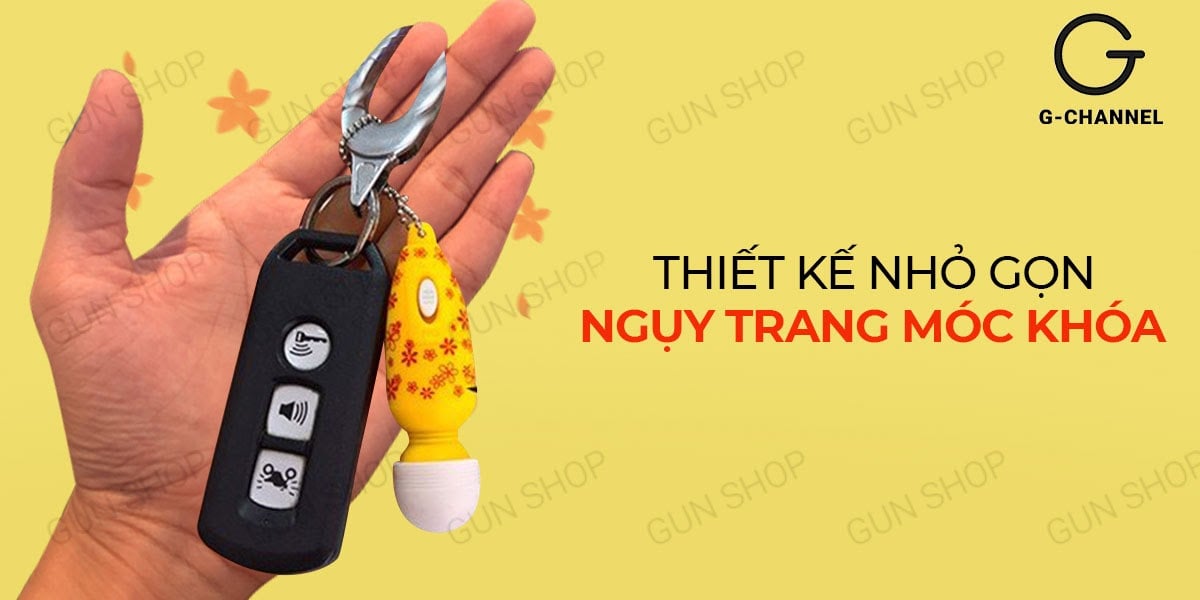 Móc khóa rung Mini Av Bar kích thích thư giãn, quà tặng ý nghĩa